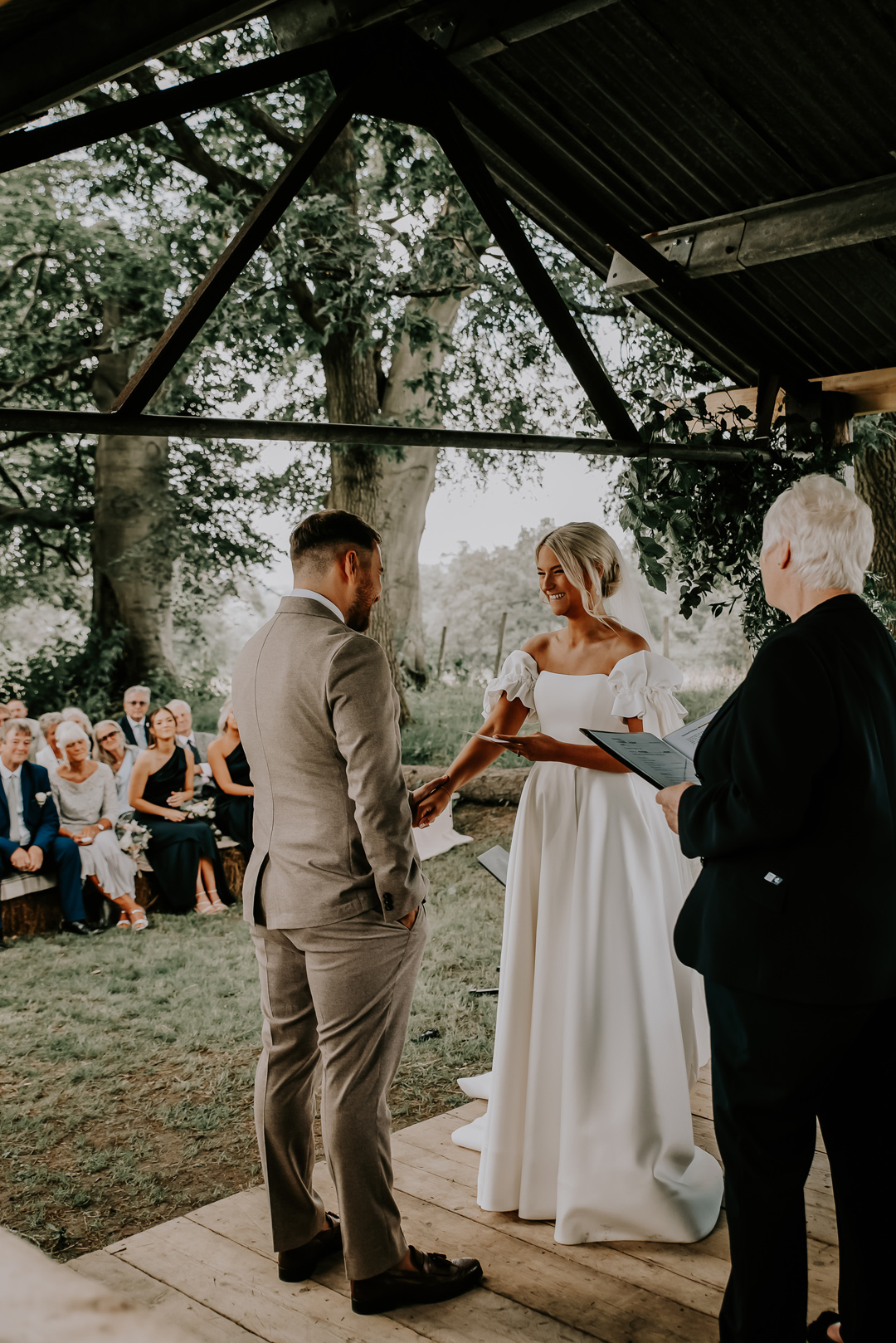 54 Emma Beaumont bride Oak Tree Barn wedding Kent