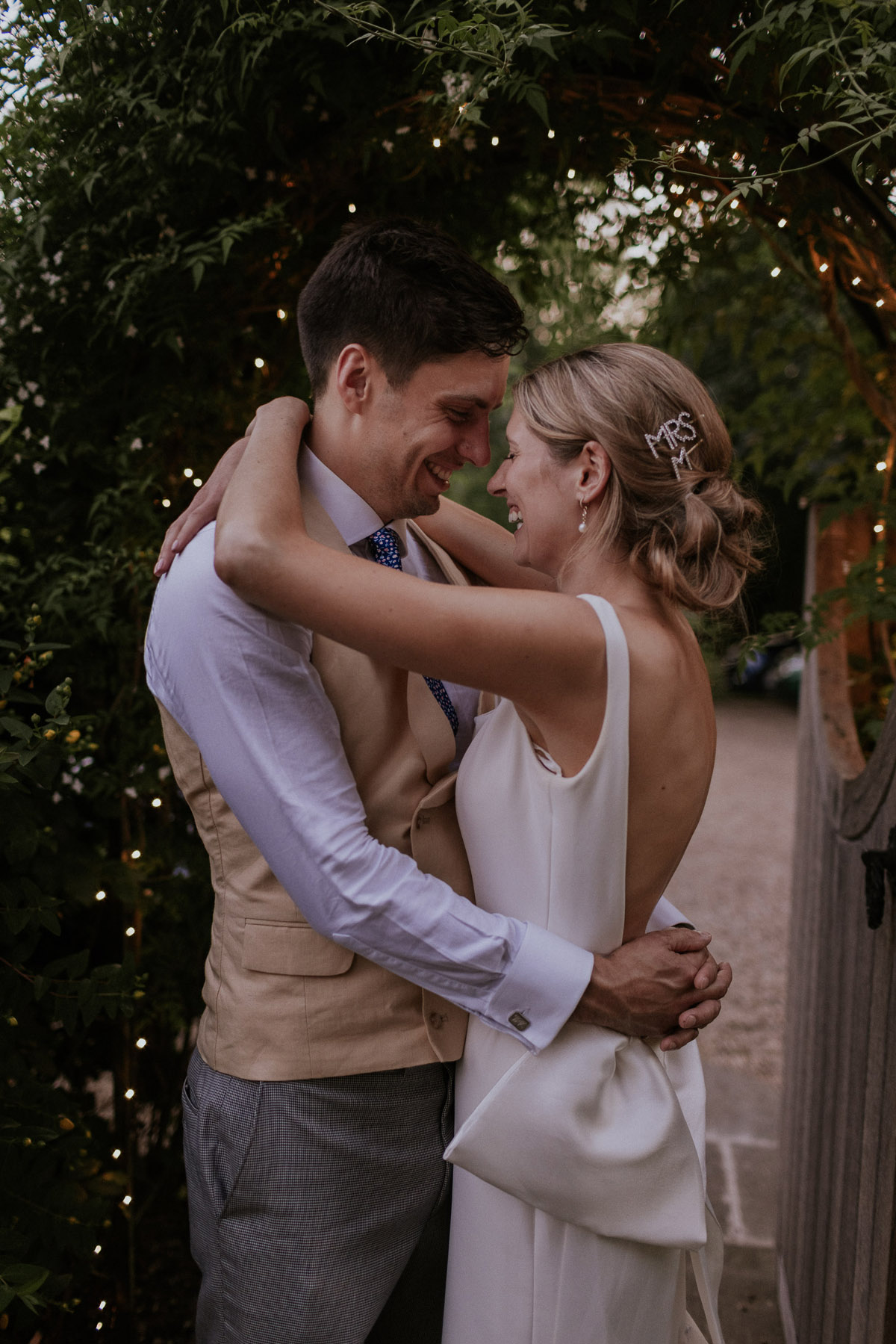 57 Madi Lane bride marquee wedding at home