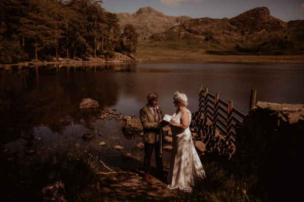 A Romantic and Personal Lake District Vow Renewal After 39 Years
