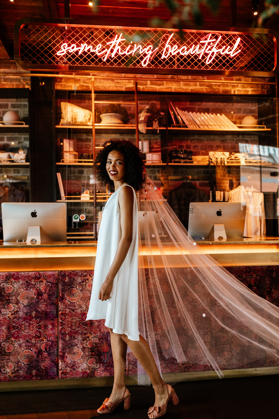 31 Modern Black Bride City Micro Wedding Editorial