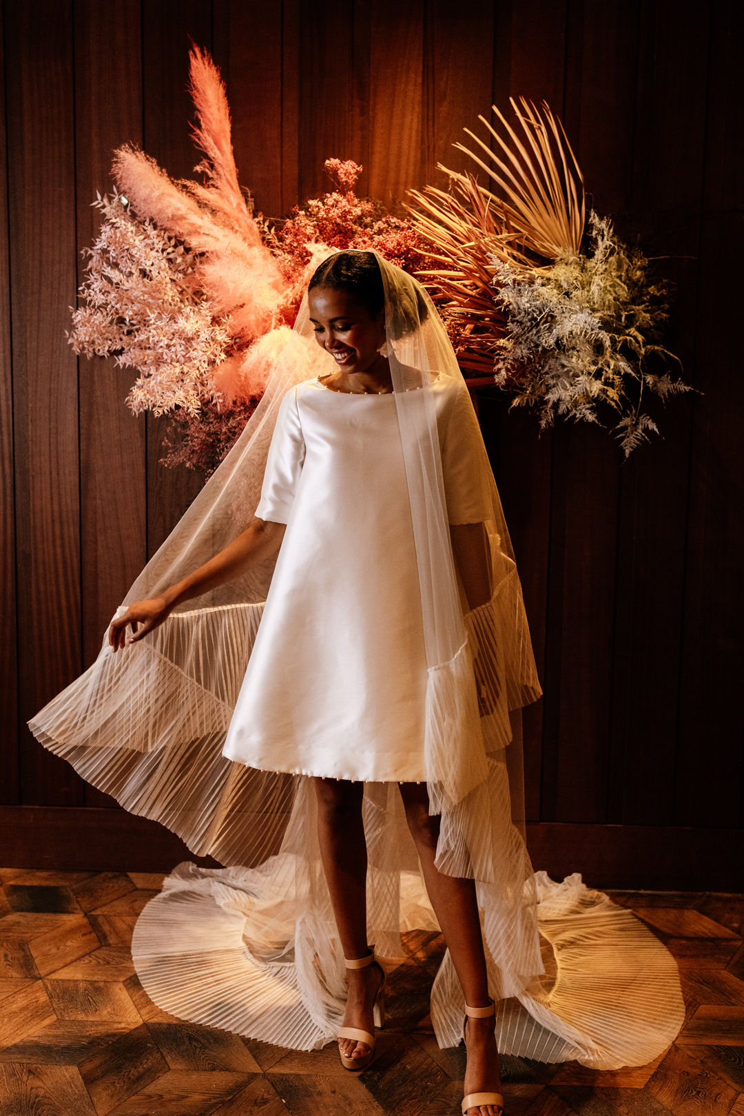 46 Modern Black Bride City Micro Wedding Editorial