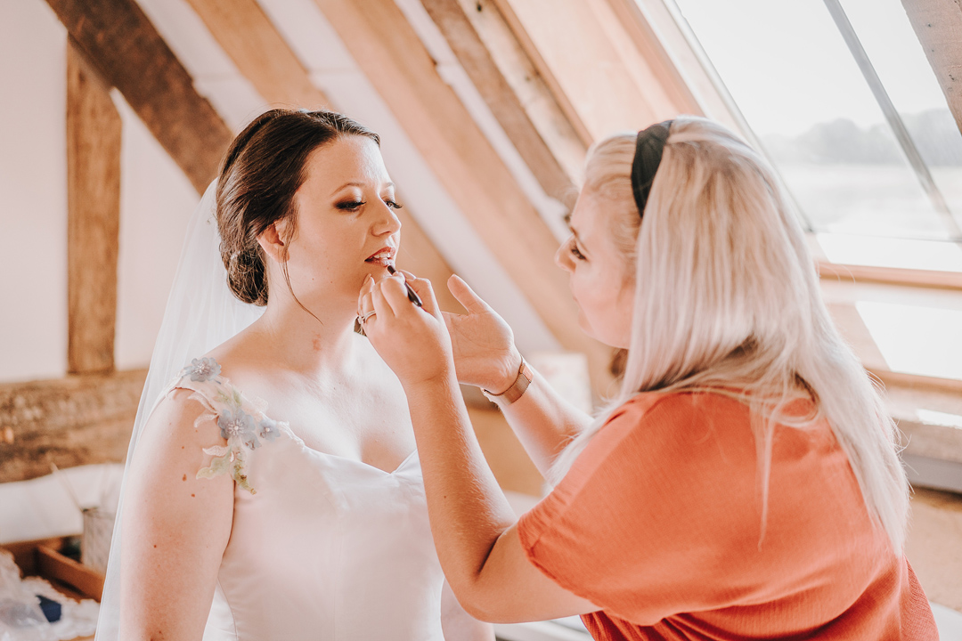 50 Handpainted floral wedding dress