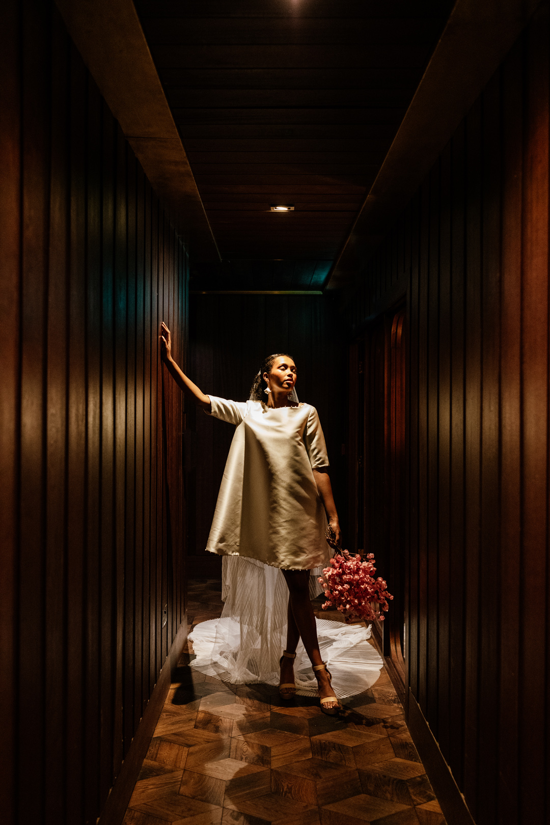 54 Modern Black Bride City Micro Wedding Editorial