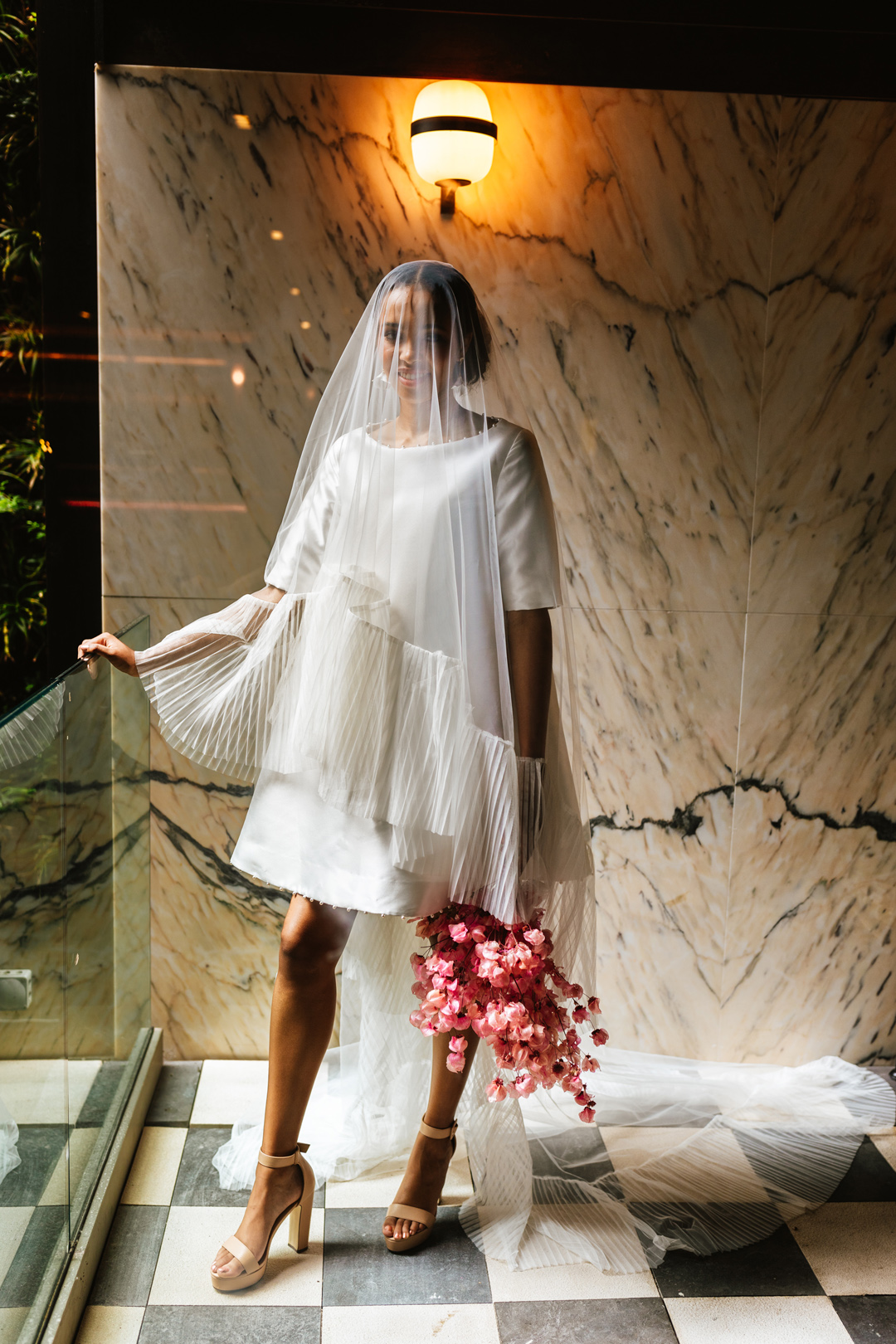 60 Modern Black Bride City Micro Wedding Editorial