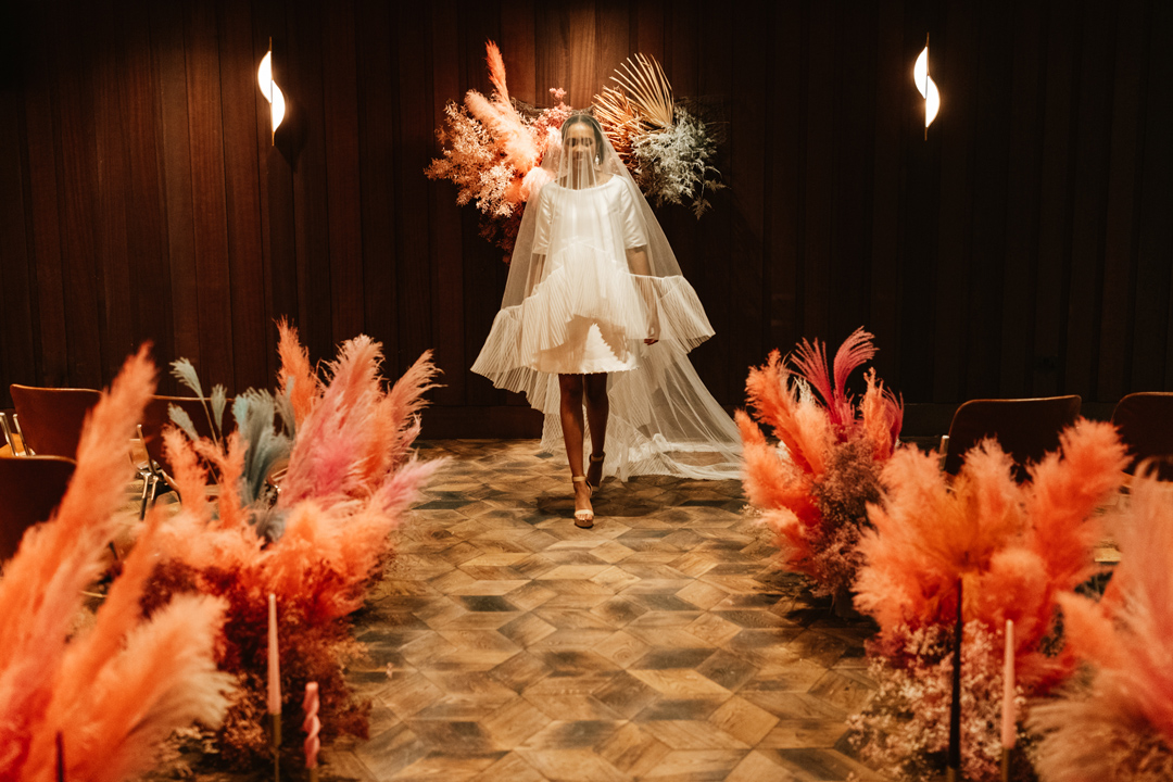 82 Modern Black Bride City Micro Wedding Editorial