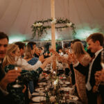 Wedding reception at Cluny Castle Aberdeenshire wedding venue