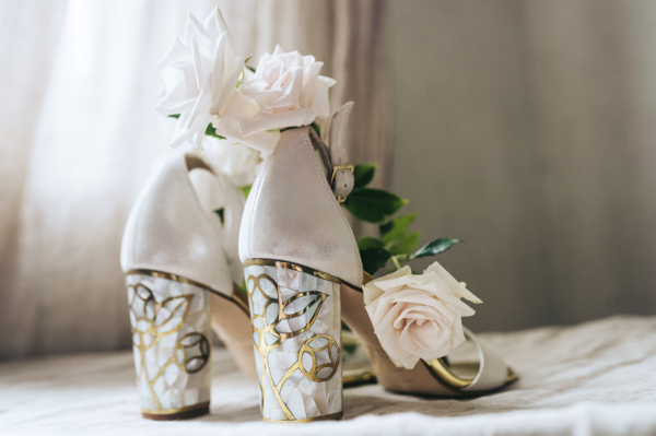 Freya Rose London, Couture Collection of Luxury Mother of Pearl Heel Shoes & Boots