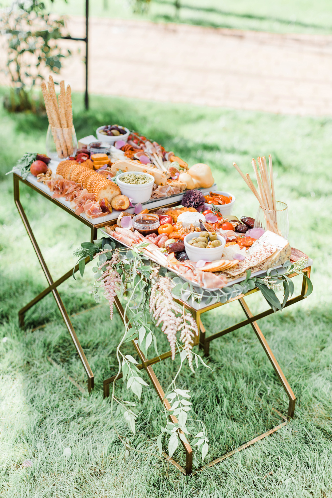 Luxury wedding grazing table