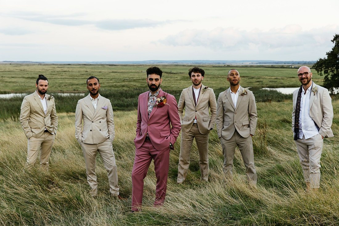 Paul Smith Pink Groom Suit copy