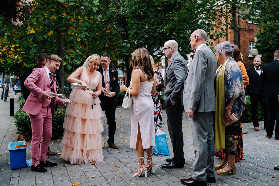 48 Pink tulle London wedding