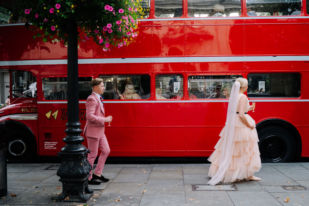 53 Pink tulle London wedding