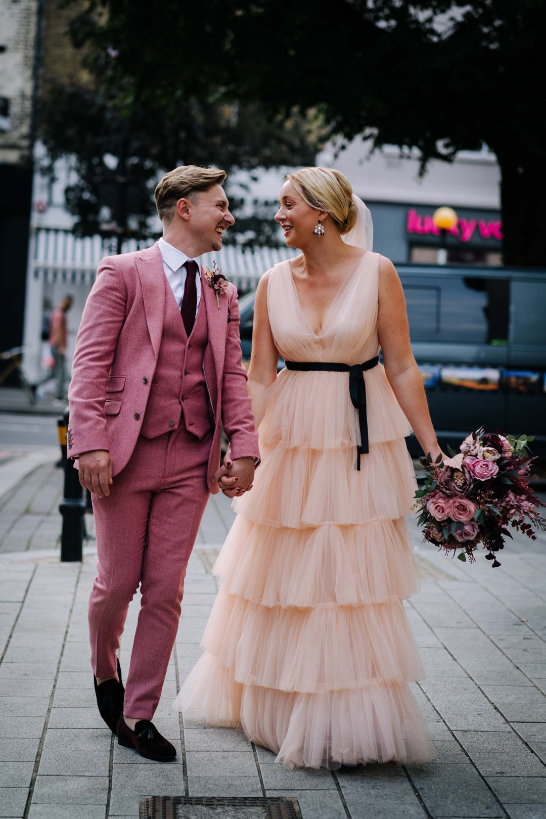 95 Pink tulle London wedding