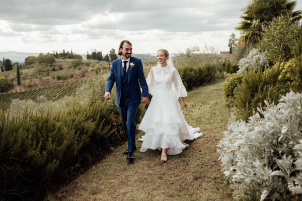 A Vintage Gown For A Romantic Tuscan Wedding Planned By Wiskow & White