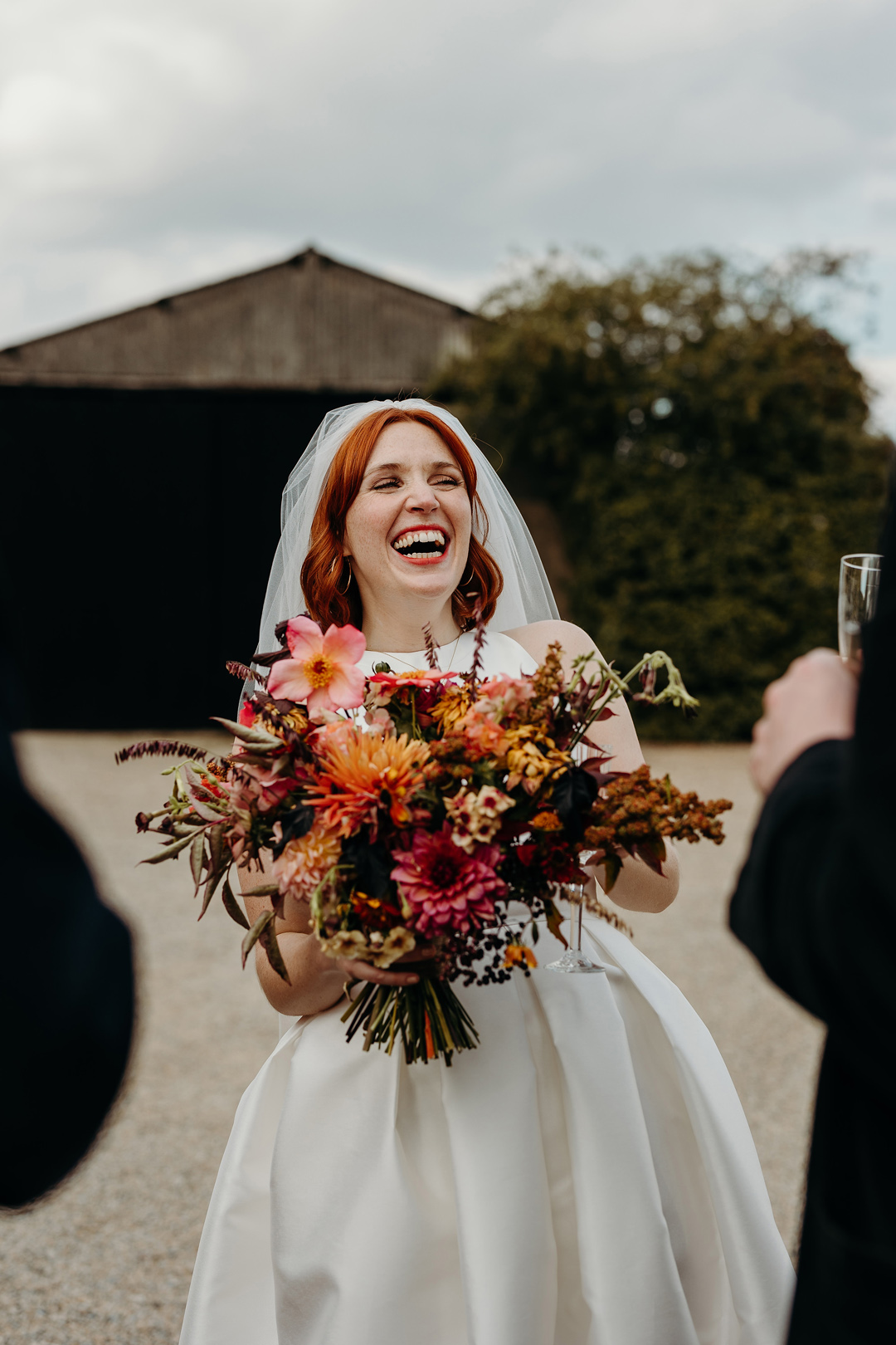 111 Woolas Barn Wedding Charlie Brear bride