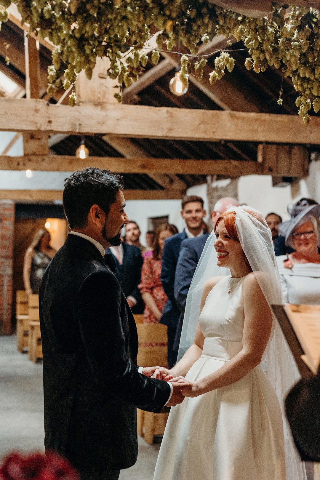 127 Woolas Barn Wedding Charlie Brear bride