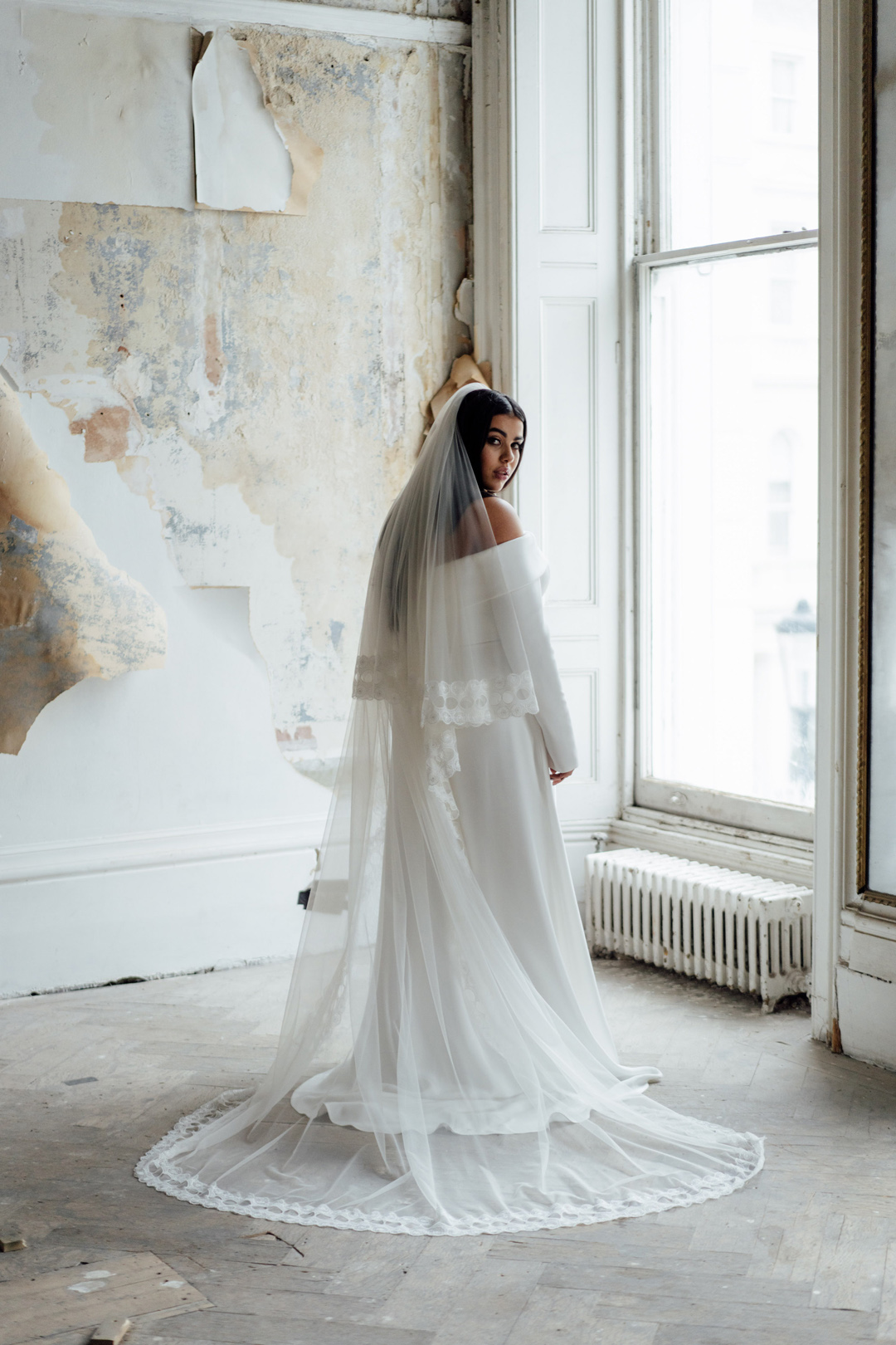 Andrea Hawkes sustainable wedding veil