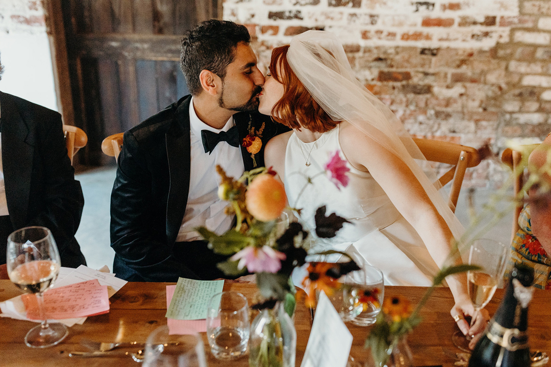 51 Woolas Barn Wedding Charlie Brear bride