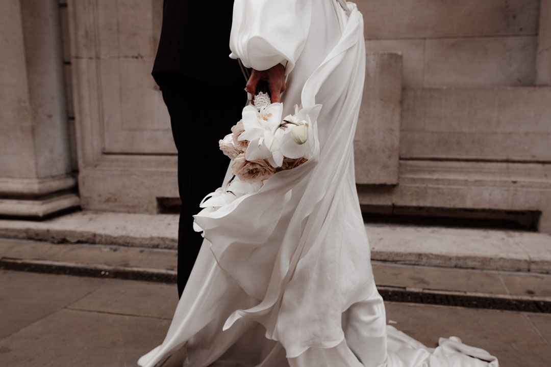 58 Peace Silk Wedding Dress Luna Bea Bride