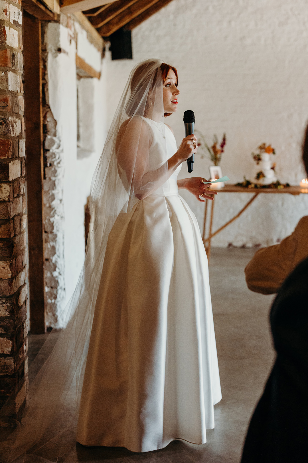 77 Woolas Barn Wedding Charlie Brear bride