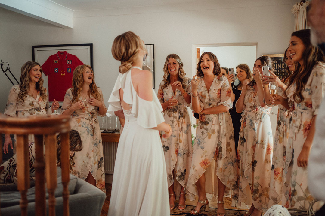 Jesus Peiro bride, summer marquee wedding at home