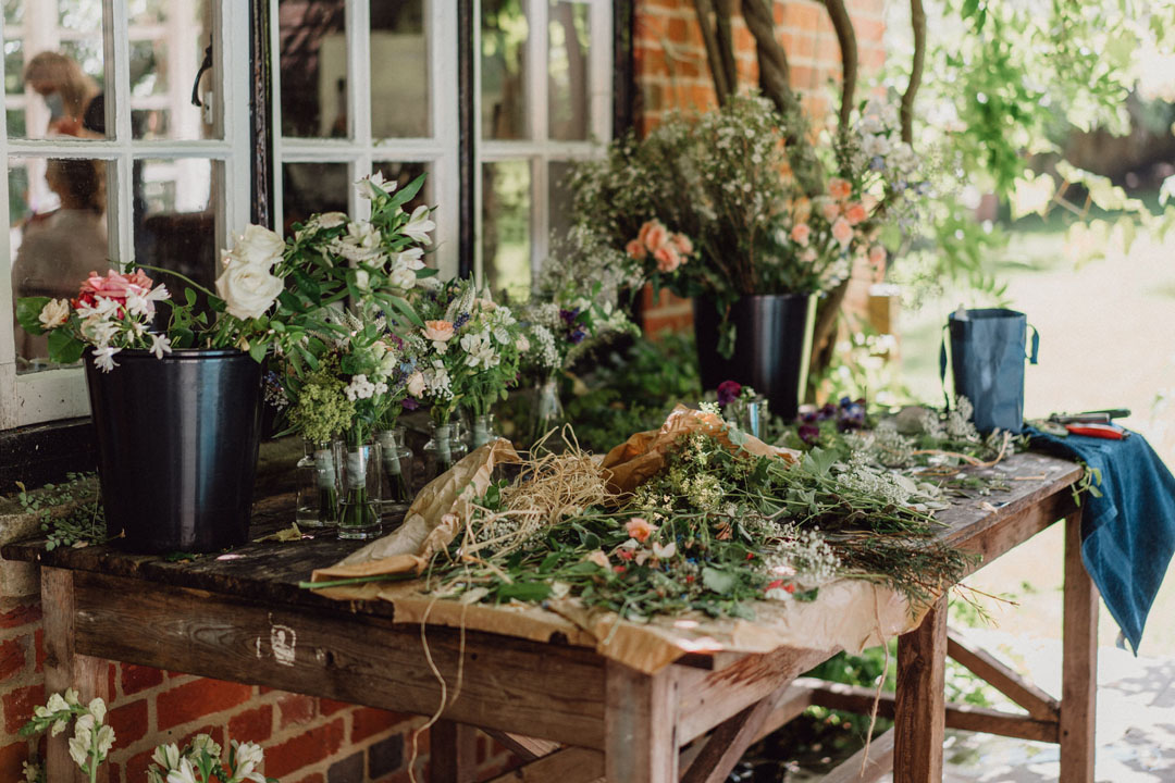 Jesus Peiro bride, summer marquee wedding at home