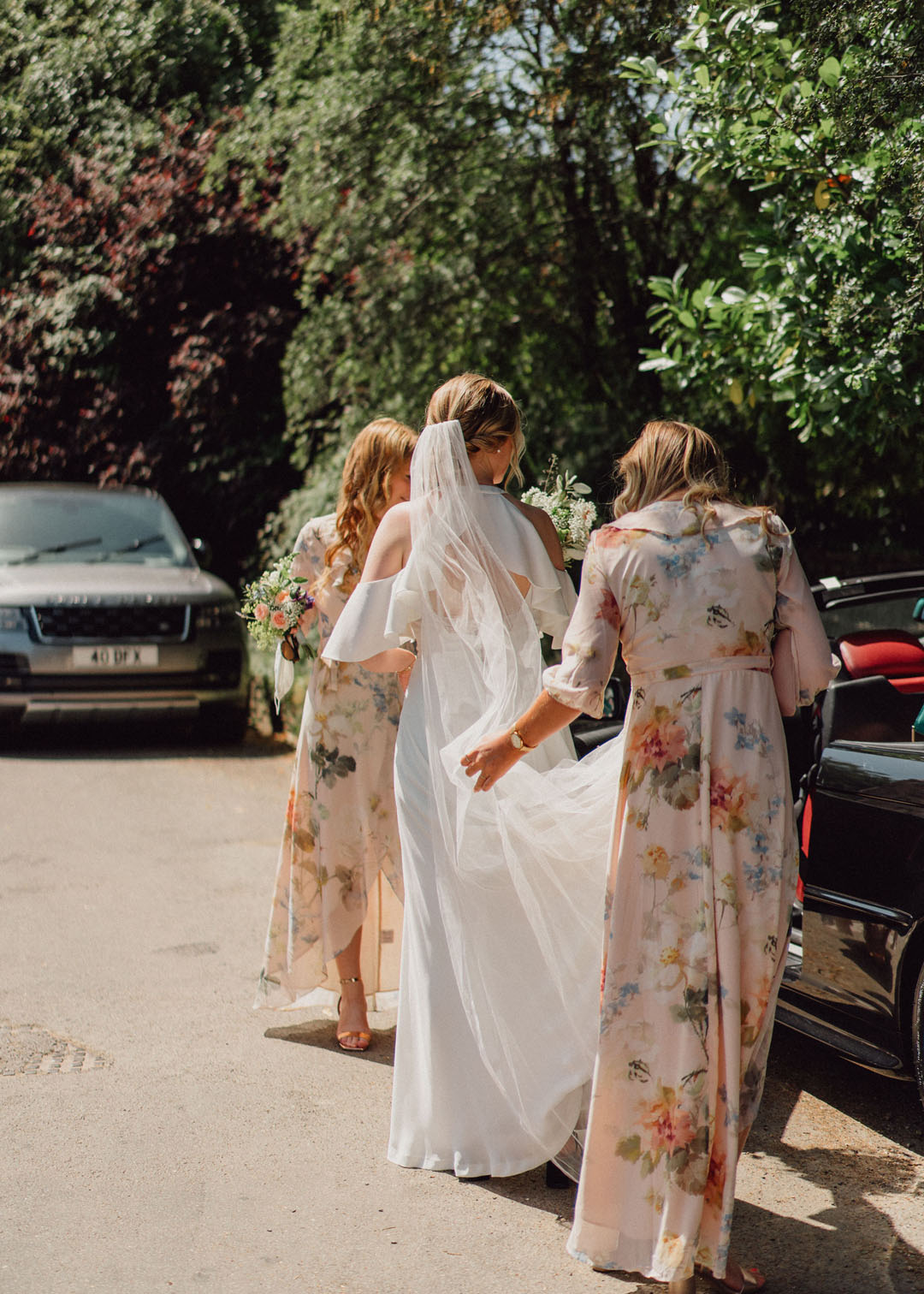 Jesus Peiro bride, summer marquee wedding at home