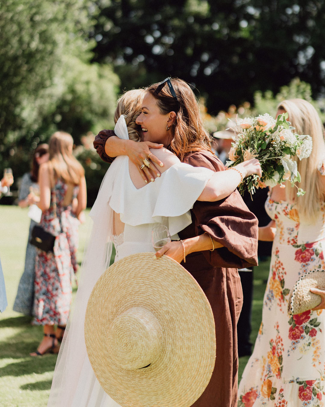 Jesus Peiro bride, summer marquee wedding at home