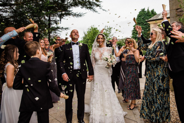 A Pronovias Bride and Her Romantic Black Tie Wedding at Casterton Grange Estate in Cumbria