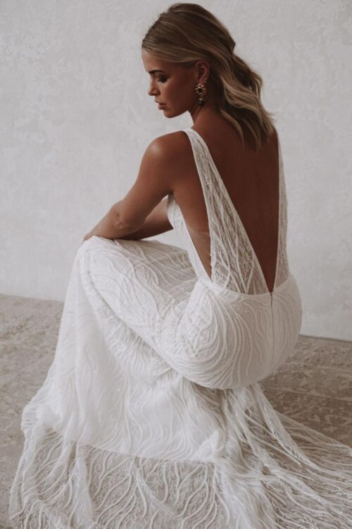 Made With Love Bridal backless wedding dress
