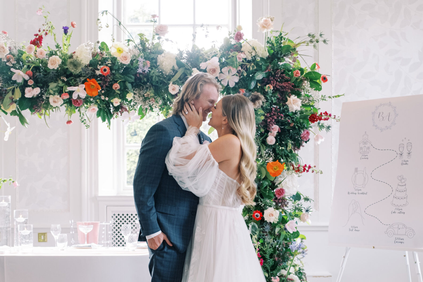 Spring Wedding Flower Installation