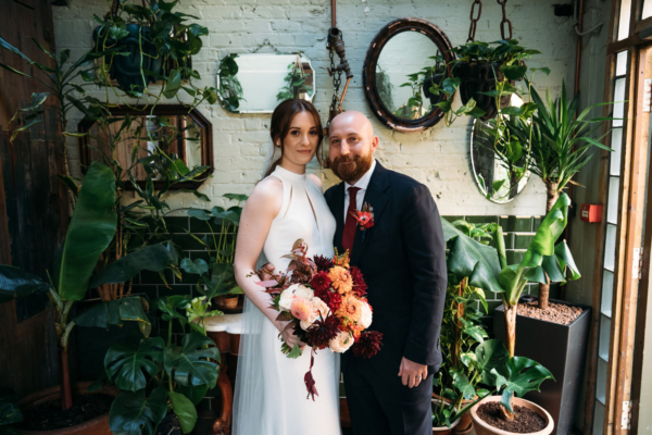 Anna in Suzanne Neville for her Autumn Clapton Country Club Wedding