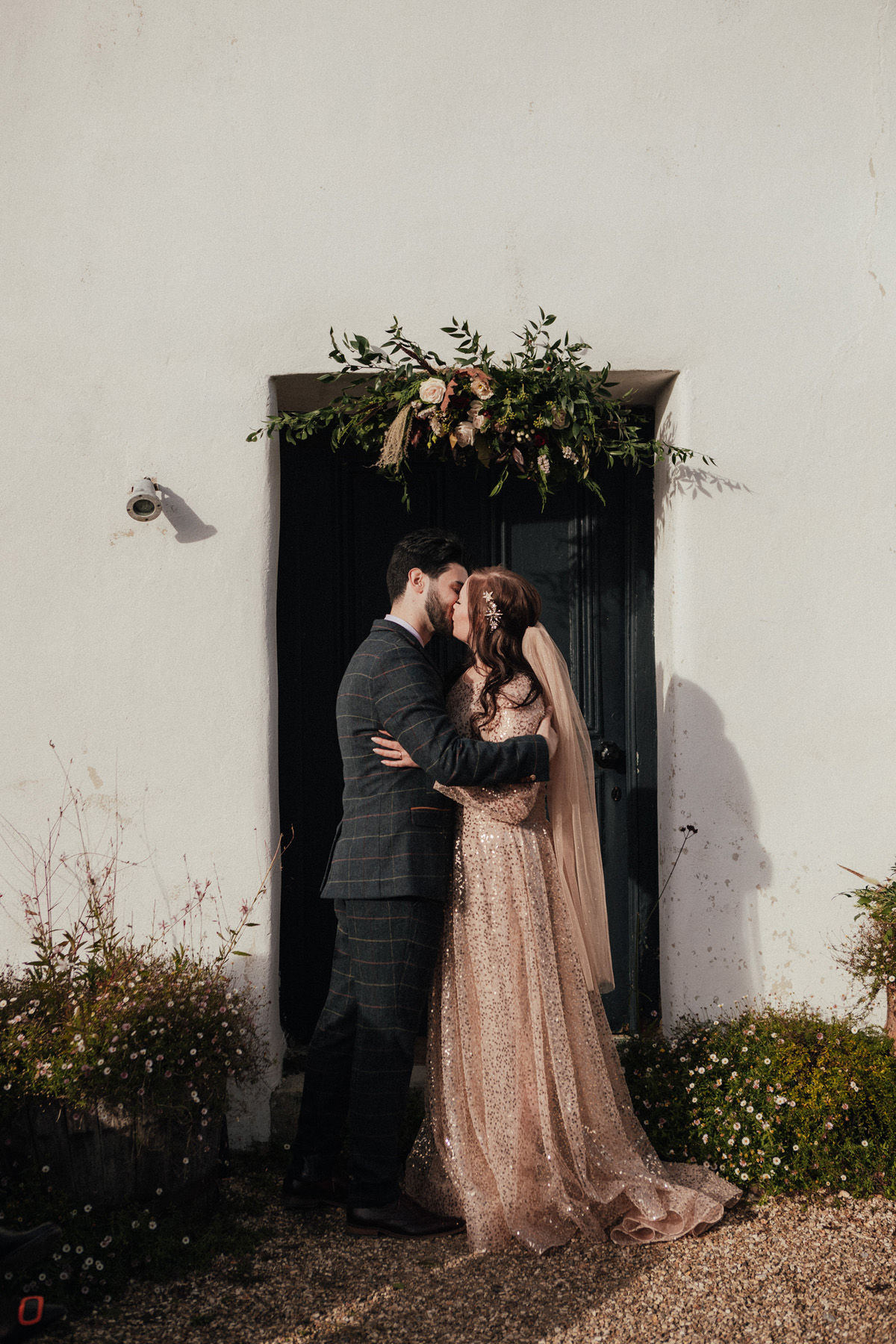 A Sequin Wedding Dress From Ukraine for a Romantic Winter Wedding at River Cottage | Love My Dress®