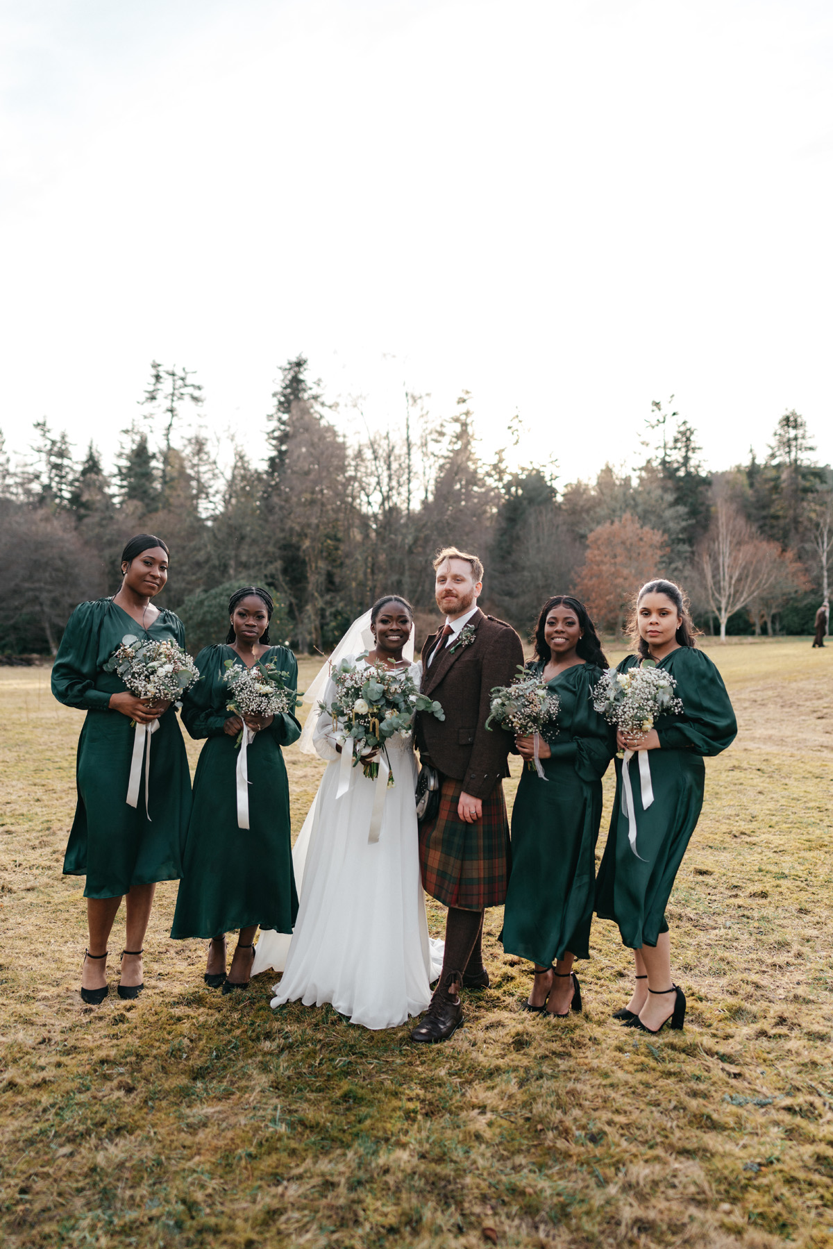 Tolu and Lewis and their Late Winter, Scottish Forest Wedding | Love My Dress®
