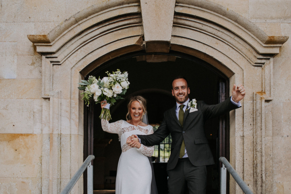 Caroline in Rime Arodaky for her Fun & Elegant Rutland Water Wedding