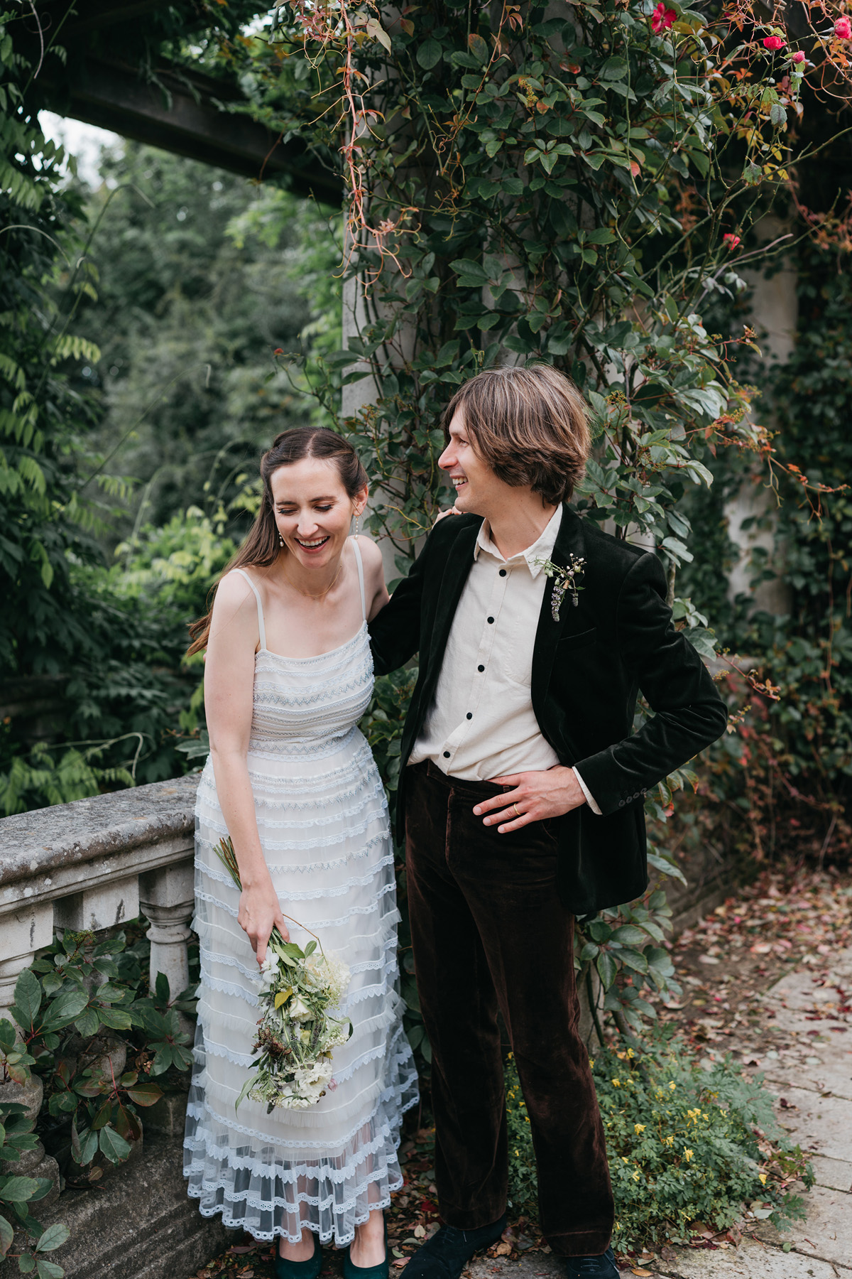 Hannah in Temperley London for her Laidback Family Wedding on Hampstead Heath | Love My Dress®