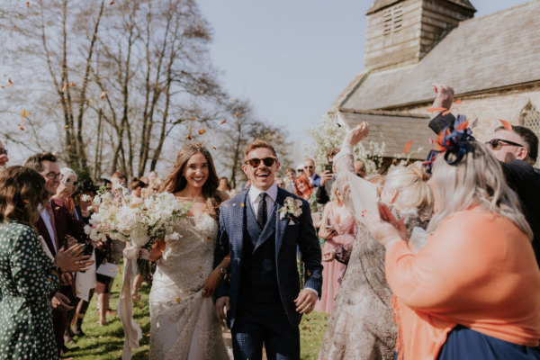 Bex in David Fielden for her Dewsall Court Wedding Full of Warm Neutral Tones