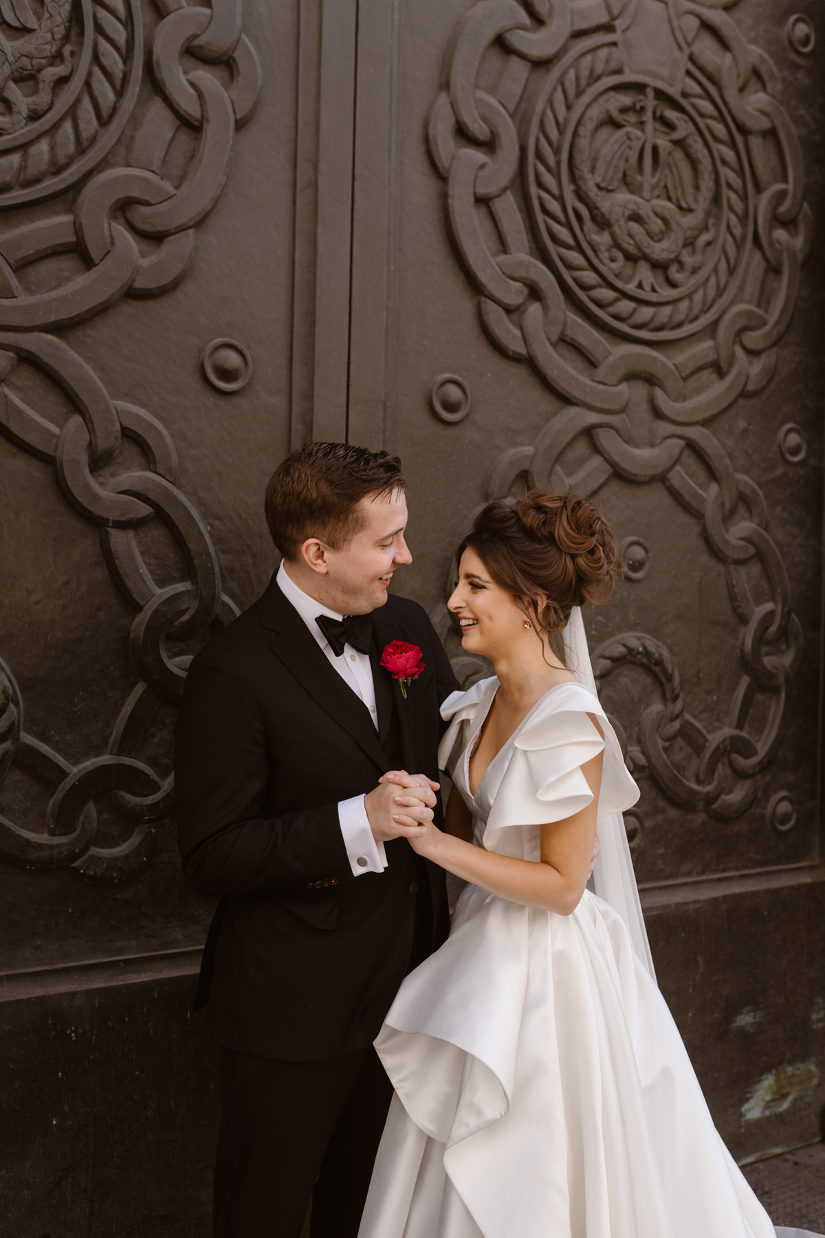 Simona in Gemy Maalouf for her Classy City Wedding at The Ned, London | Love My Dress®