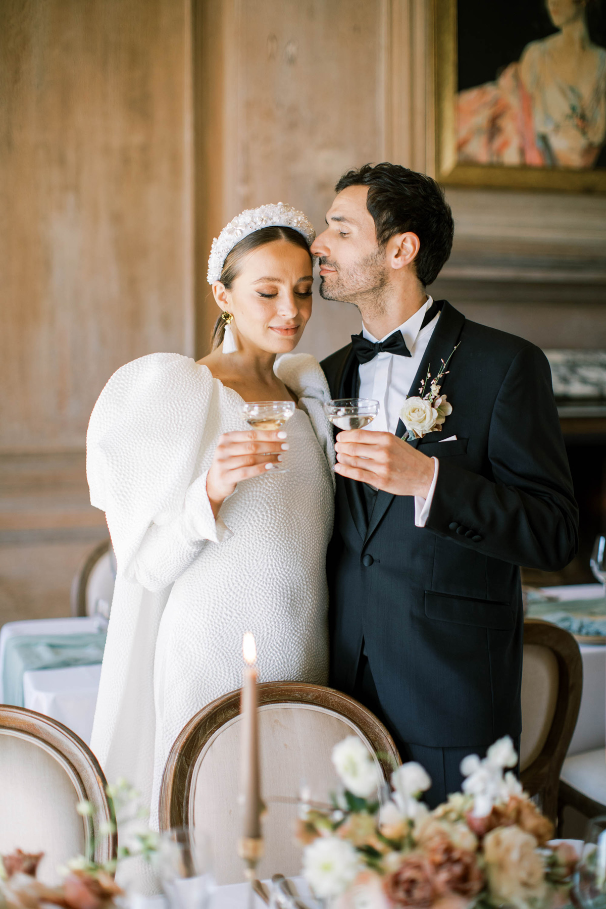 Sophie et Voila Short Puff Sleeve Wedding Dress & Jesus Peiro Bridal Separates at Findon Place in Sussex | Love My Dress®