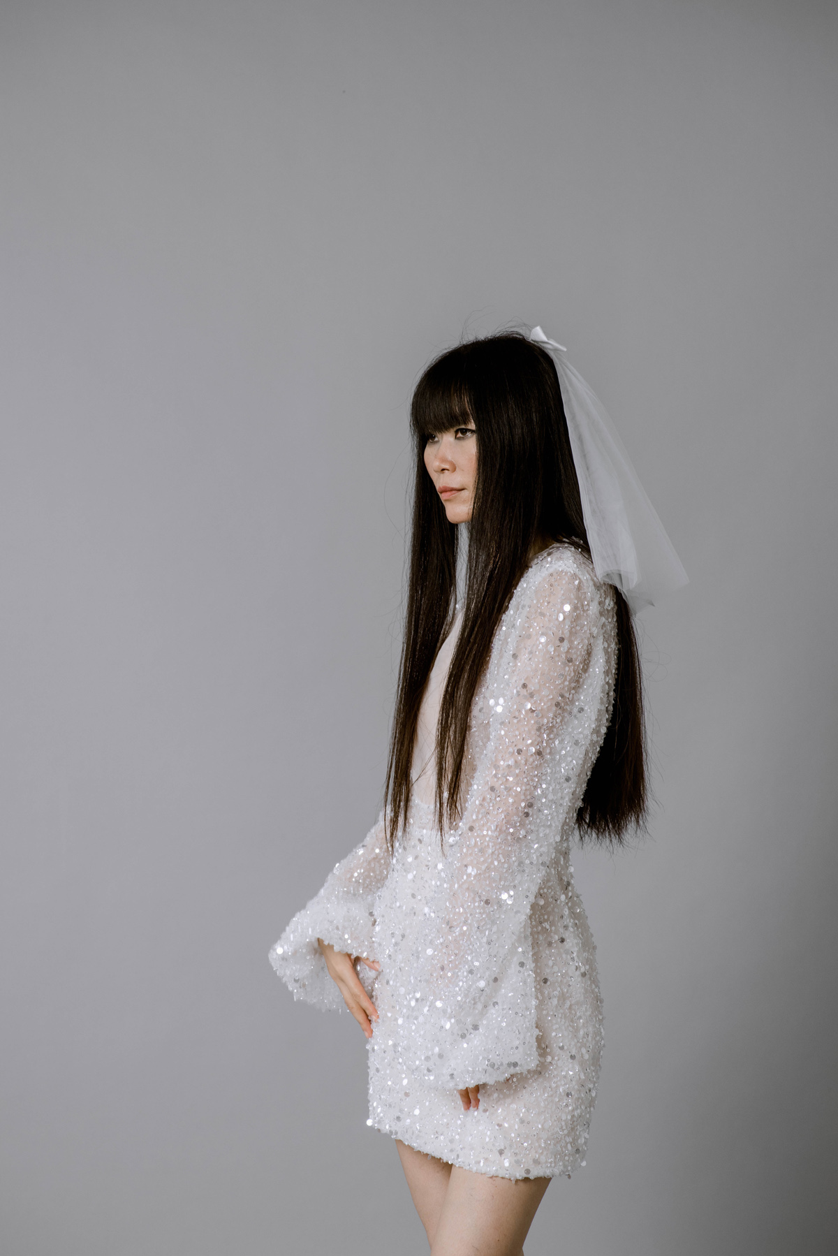Rita Colson short sequin wedding dress