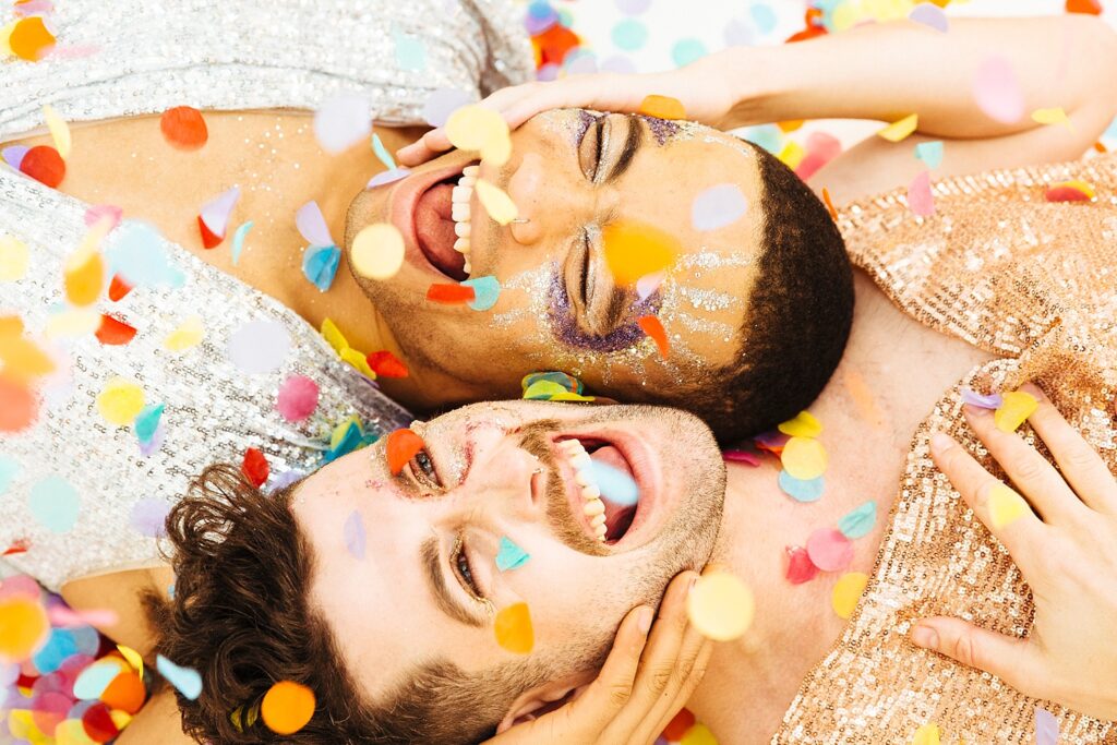 Colourful Gay Wedding photo Shoot in Brighton