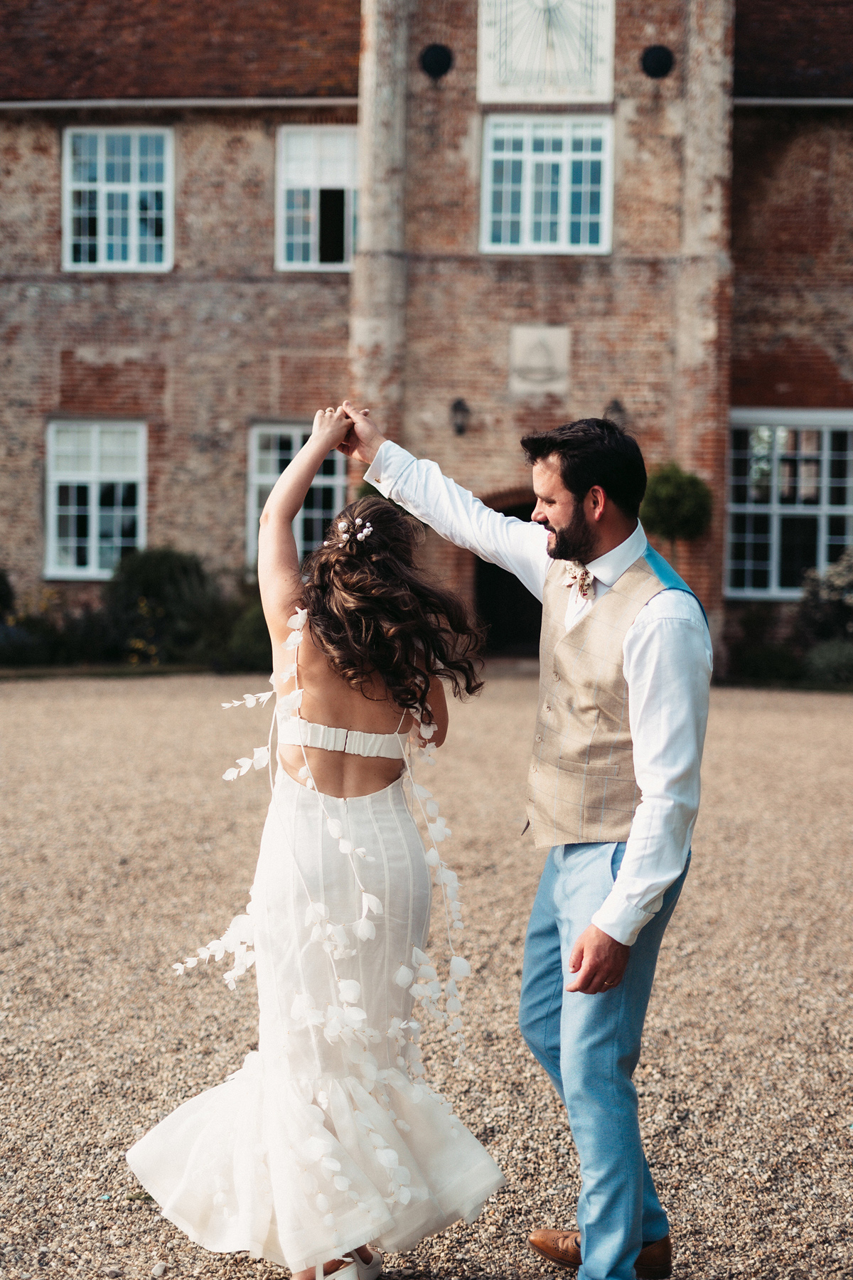 Stefi in Zimmerman for her Flower Filled Wedding at Bruisyard Hall in Suffolk Love My Dress UK Wedding Blog Podcast Directory Shop