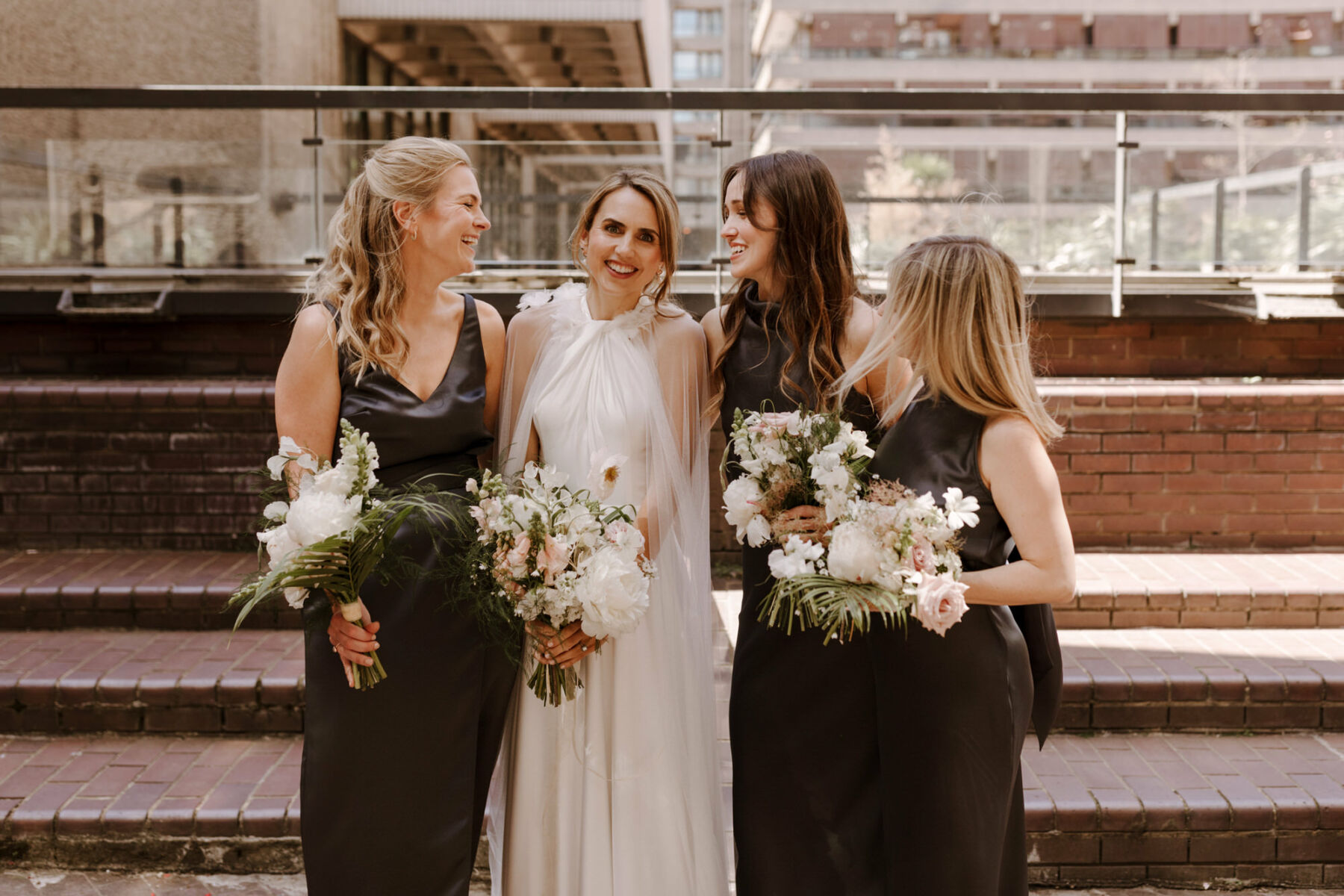 A Modern & Non Traditional Barbican Wedding, for Kate in a Halfpenny London Gown & Cape 2 74 Barbican Wedding Halfpenny London