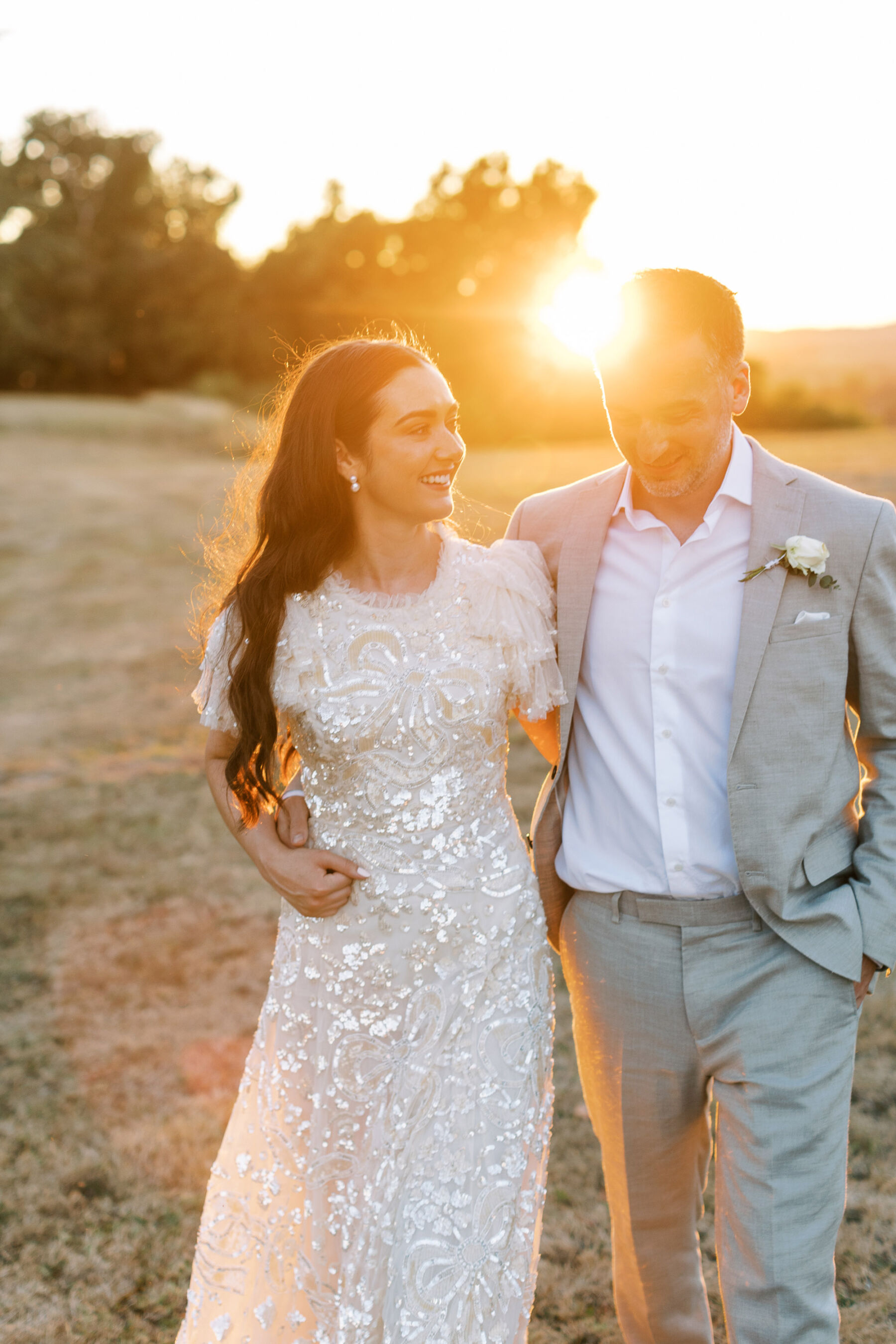 Needle & Thread London sequin wedding dress