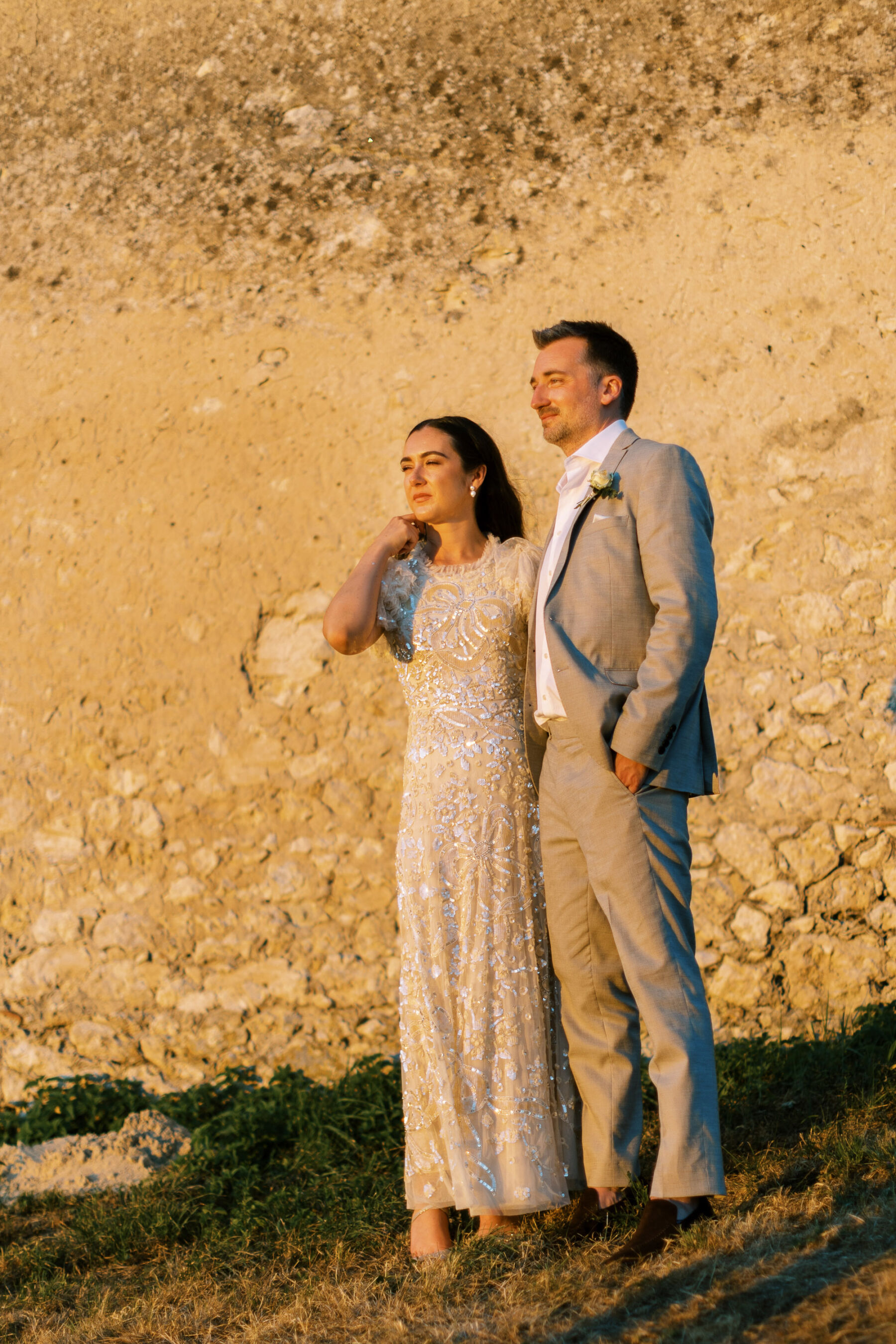 Needle & Thread London sequin wedding dress