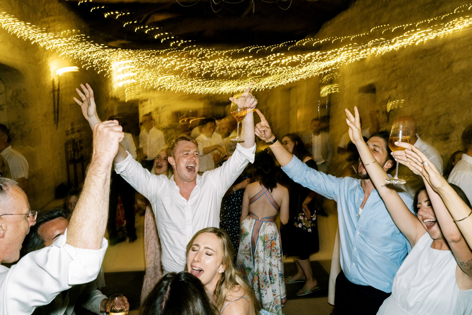 Lively wedding dance floor