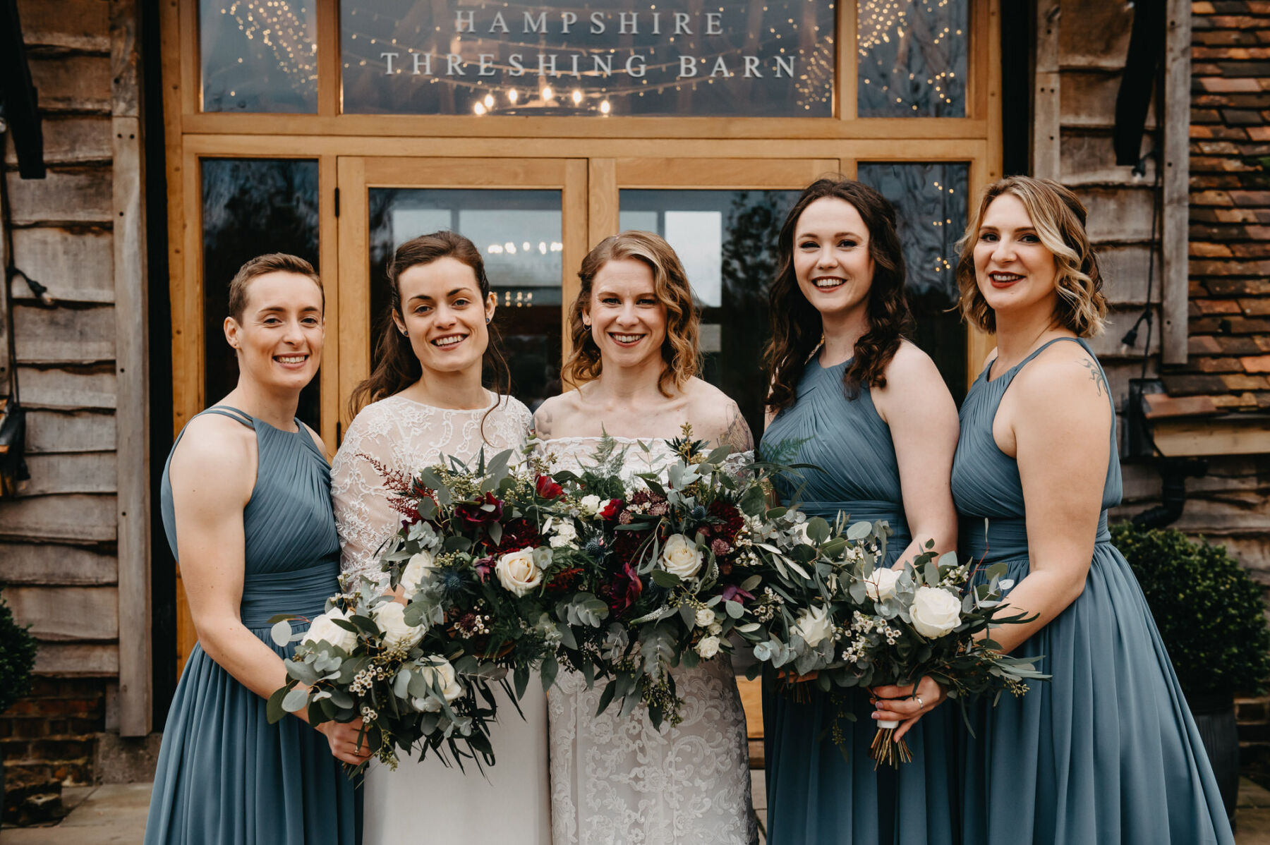 Bridesmaids at LGBTQ wedding. Jessica Grace Photography