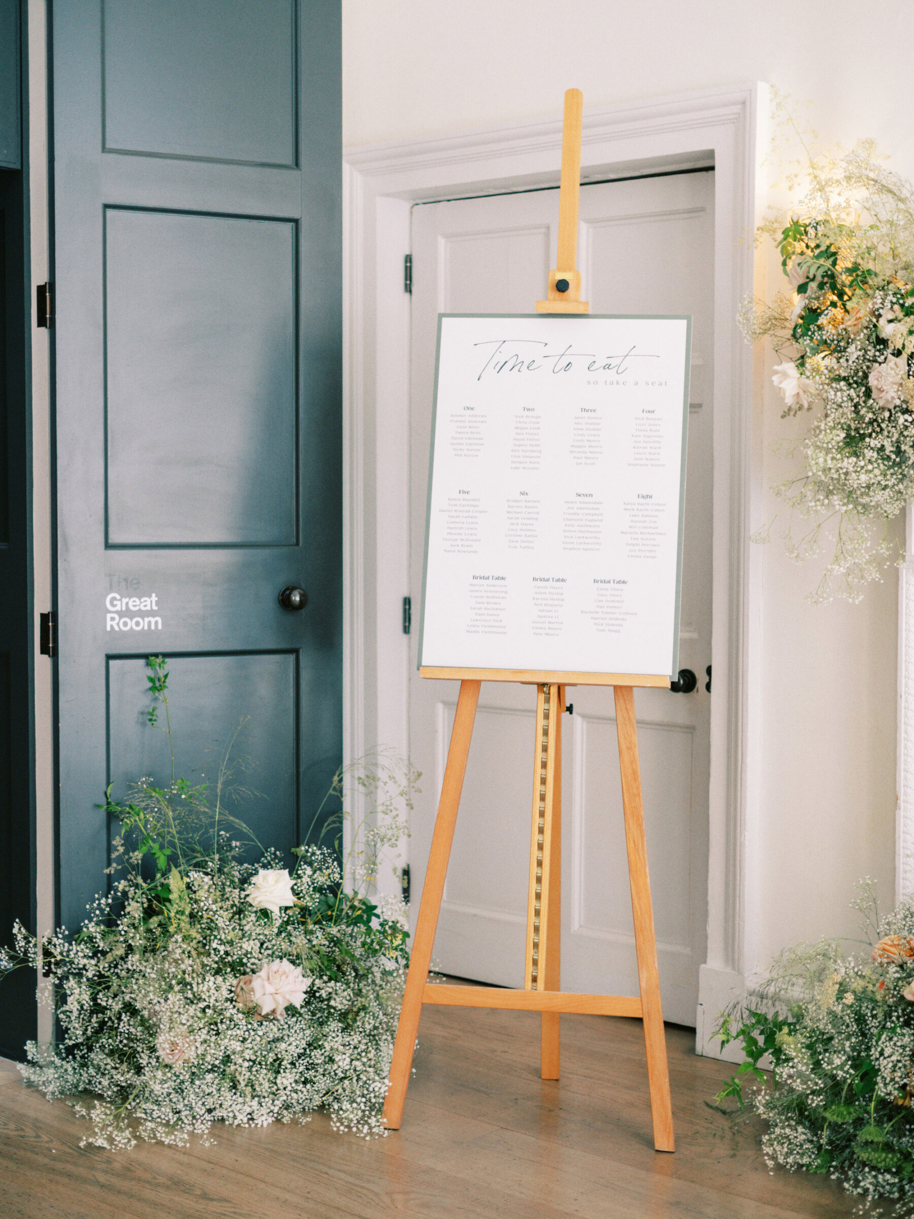 Table plan, RSA House wedding, London