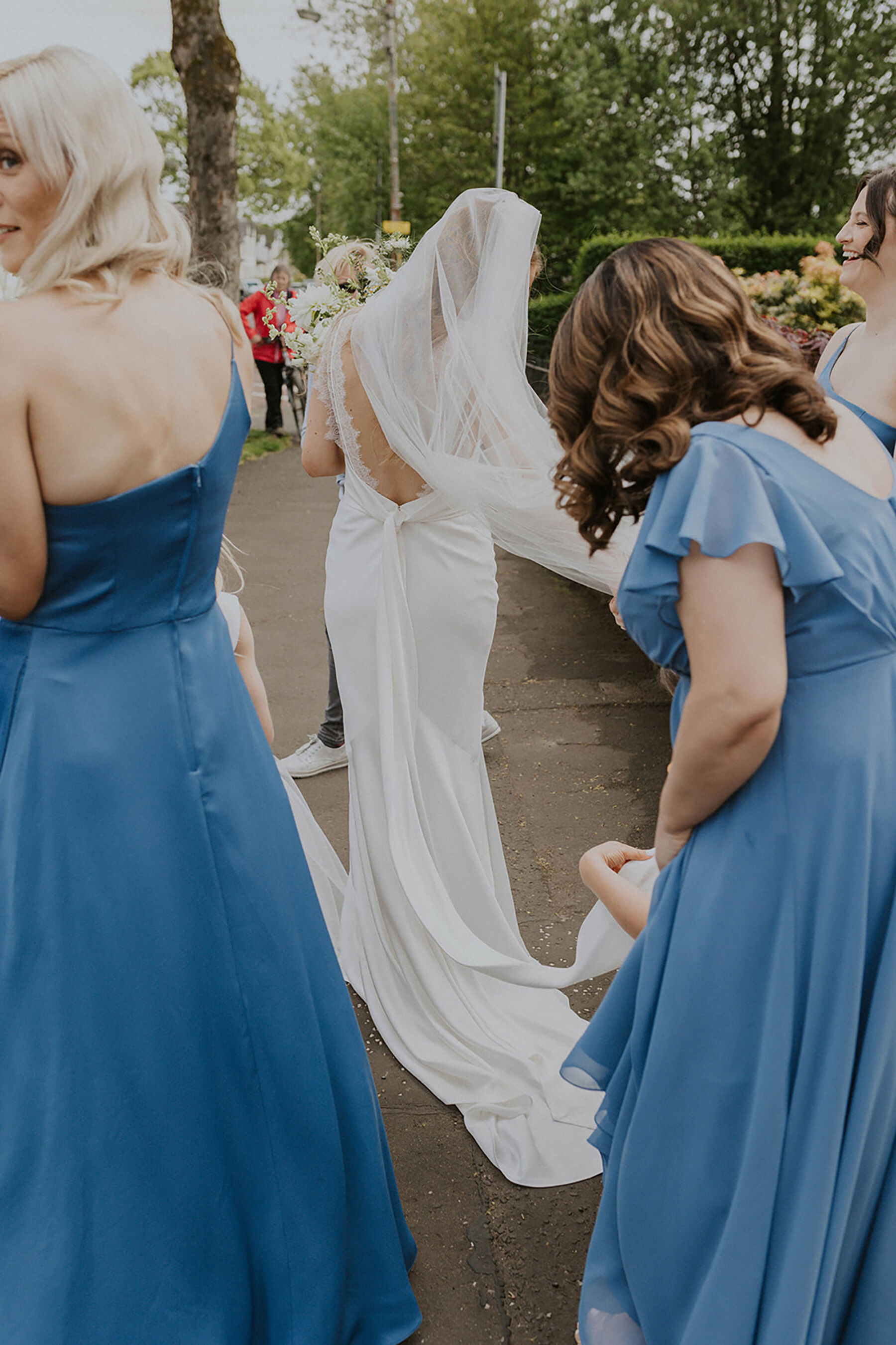 Back of Savannah Miller wedding dress