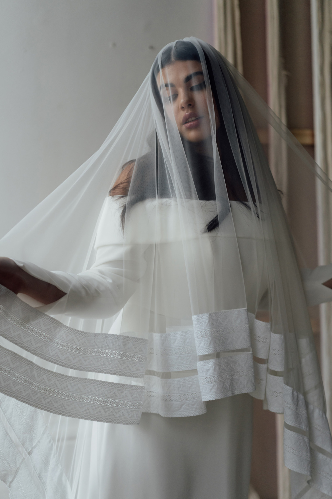 Andrea Hawkes sustainable wedding veil
