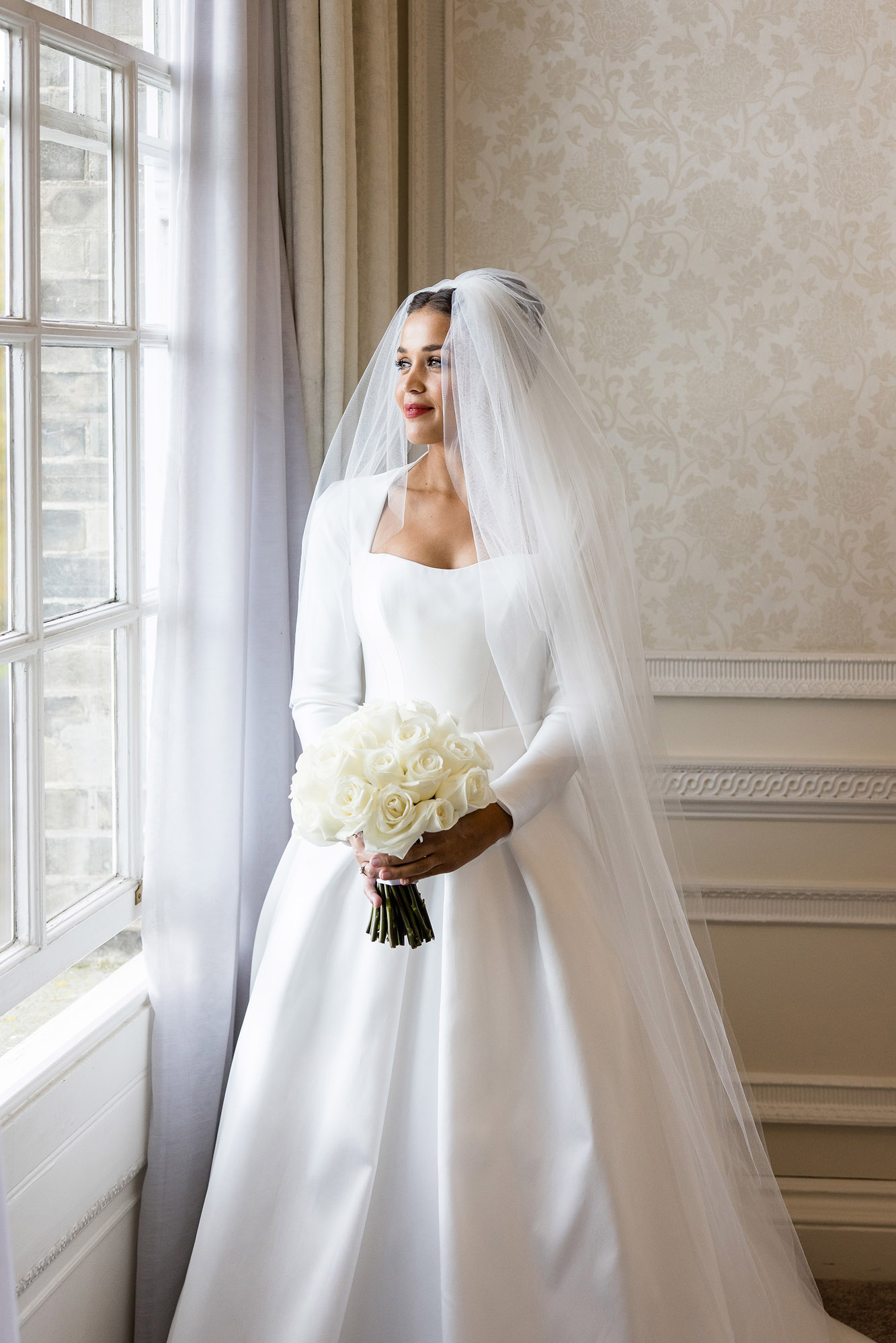 Suzanne Neville wedding dress from Miss Bush bridal boutique